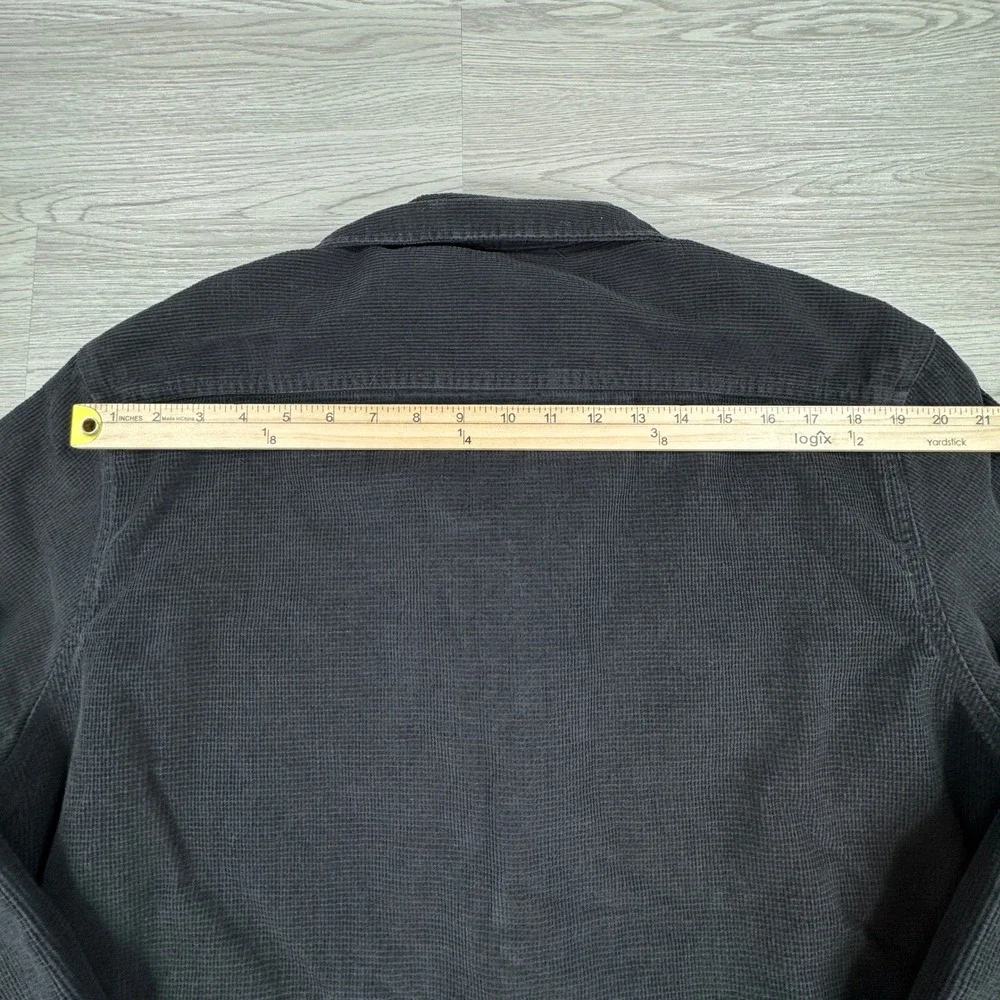 Quiksilver‎ Men's Shirt Jacket Corduroy Lined Black XL Long Sleeve Shacket